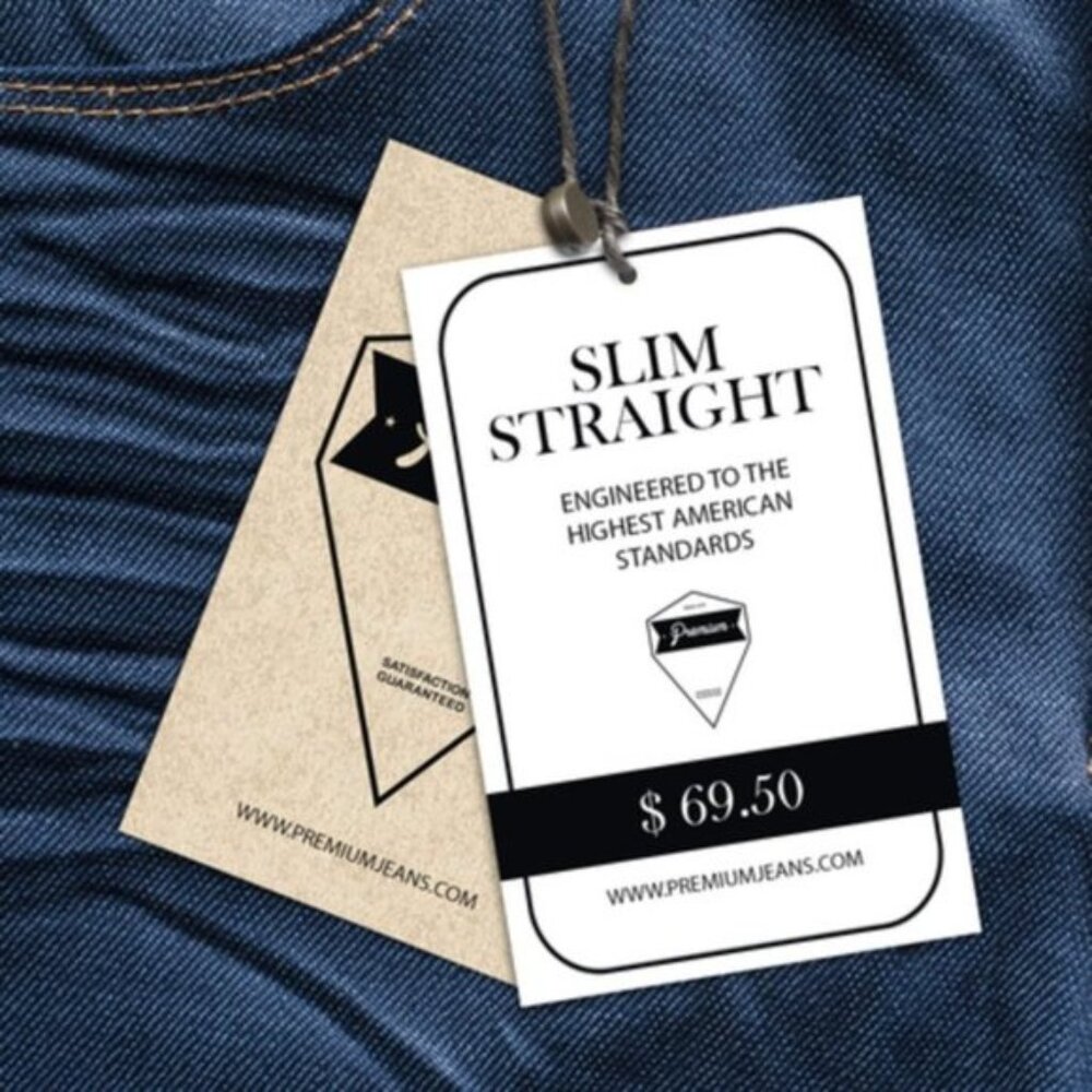 50 Custom Hanging Tags